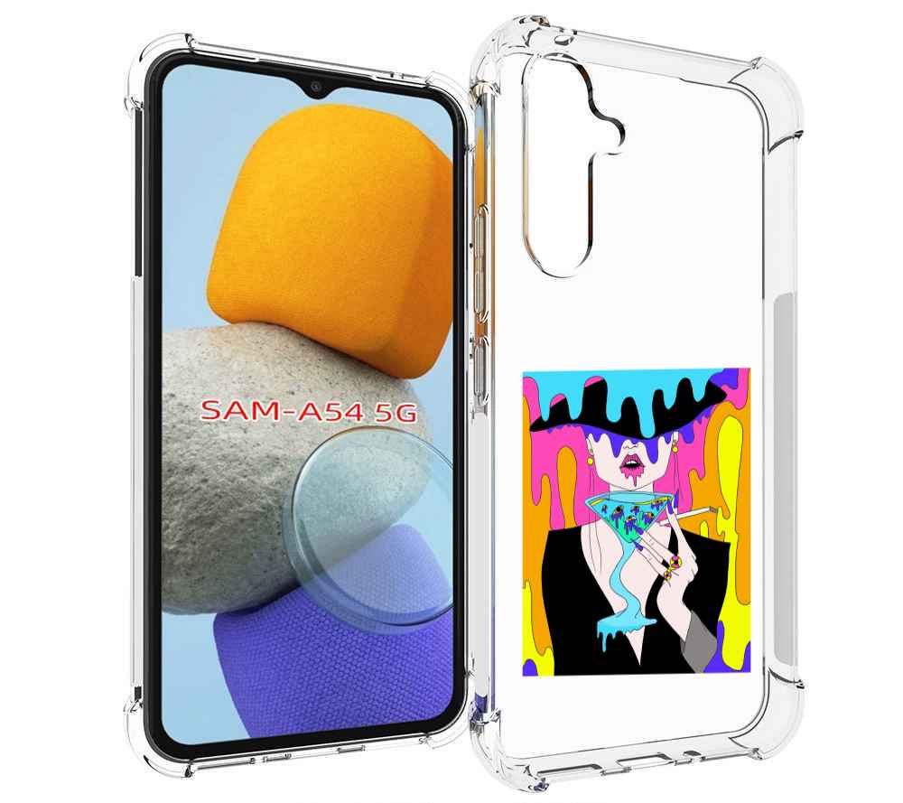 

Чехол MyPads плавленая девушка акварель женский для Samsung Galaxy A54, Tocco
