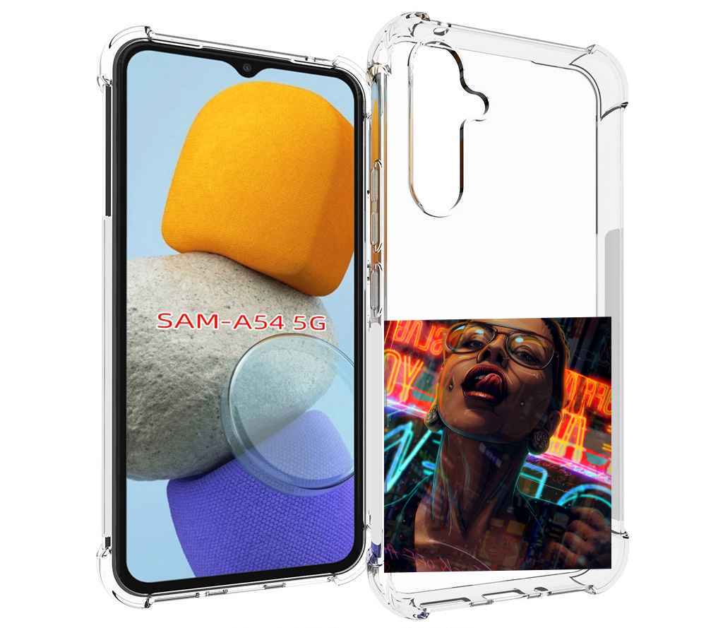 

Чехол MyPads пирсинги-в-щеках для Samsung Galaxy A54, Tocco