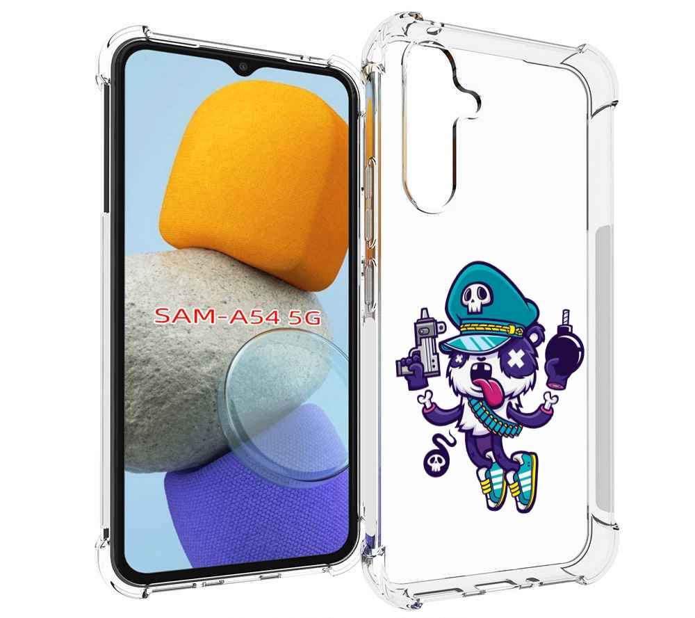 

Чехол MyPads персонаж с пистолетом и бомбочкой для Samsung Galaxy A54, Tocco