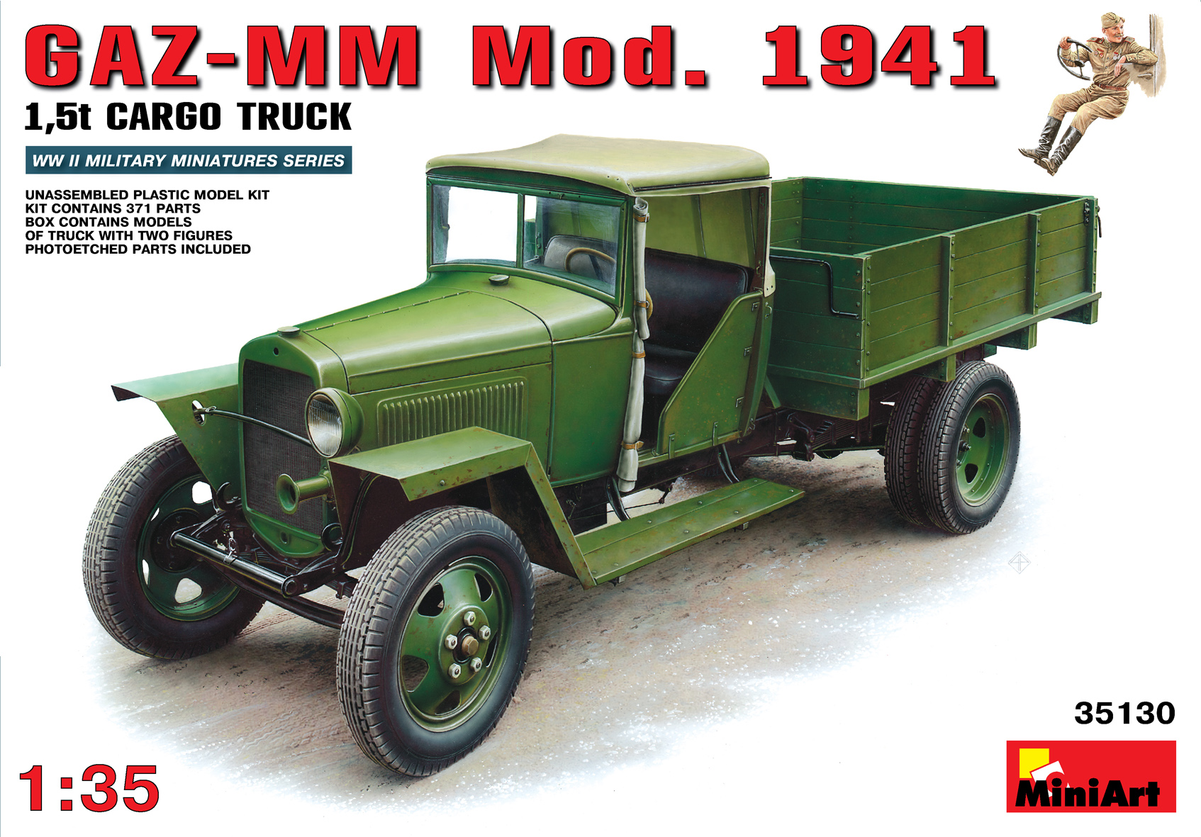 

Сборная модель MiniArt 1/35 Автомобиль MM Mod. 1941 35130
