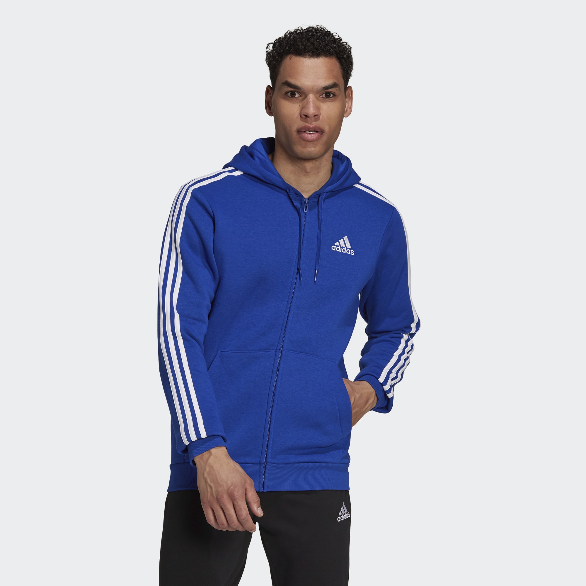 фото Толстовка мужская adidas h12181 синяя 2xl