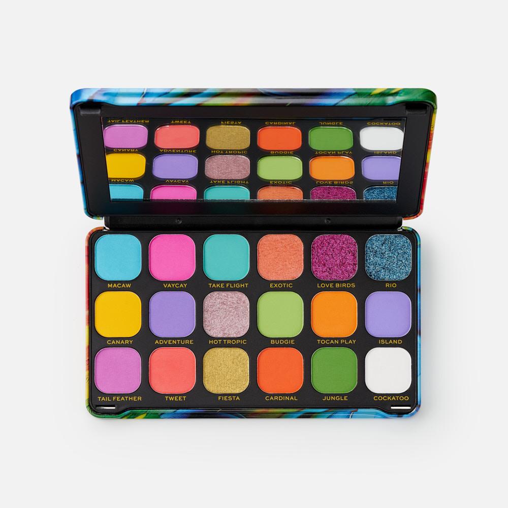 фото Палетка теней revolution makeup forever flawless bird of paradise makeup revolution