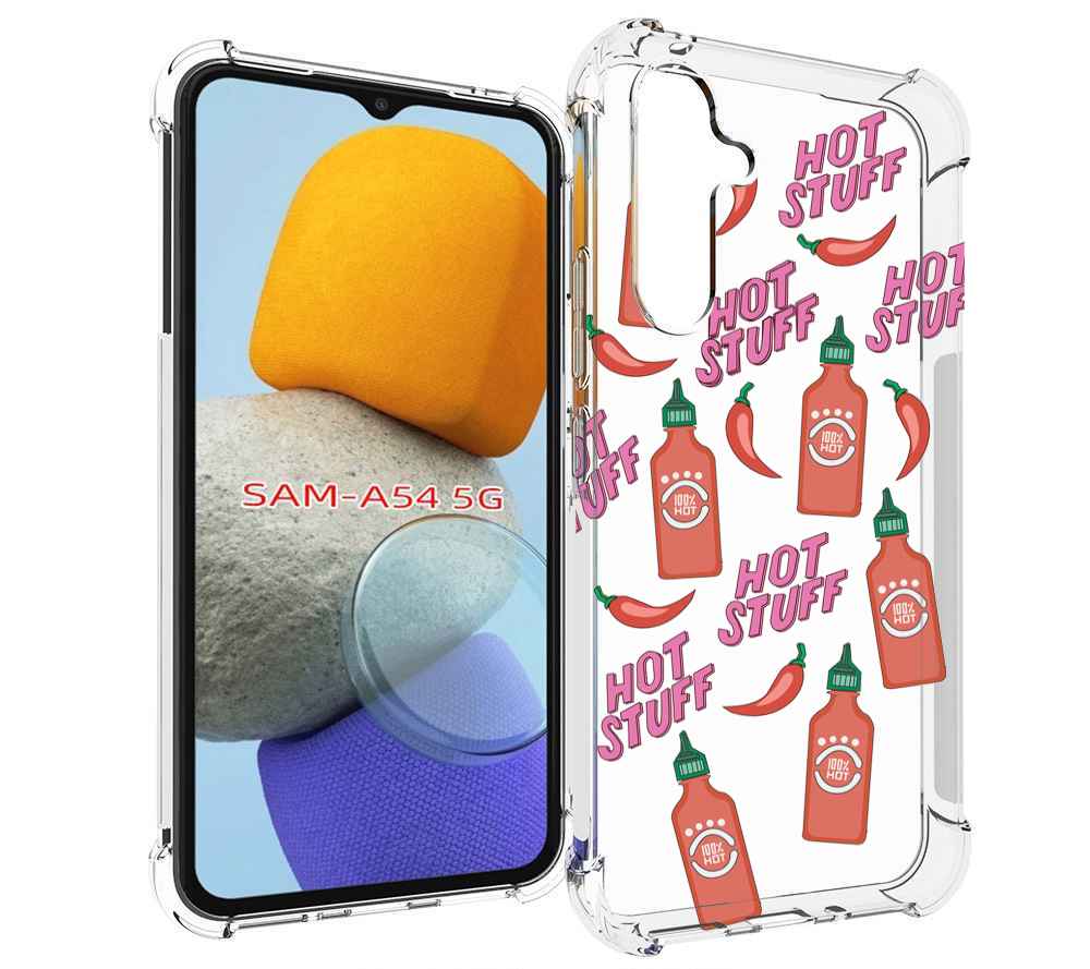 

Чехол MyPads острые-перчики для Samsung Galaxy A54, Tocco
