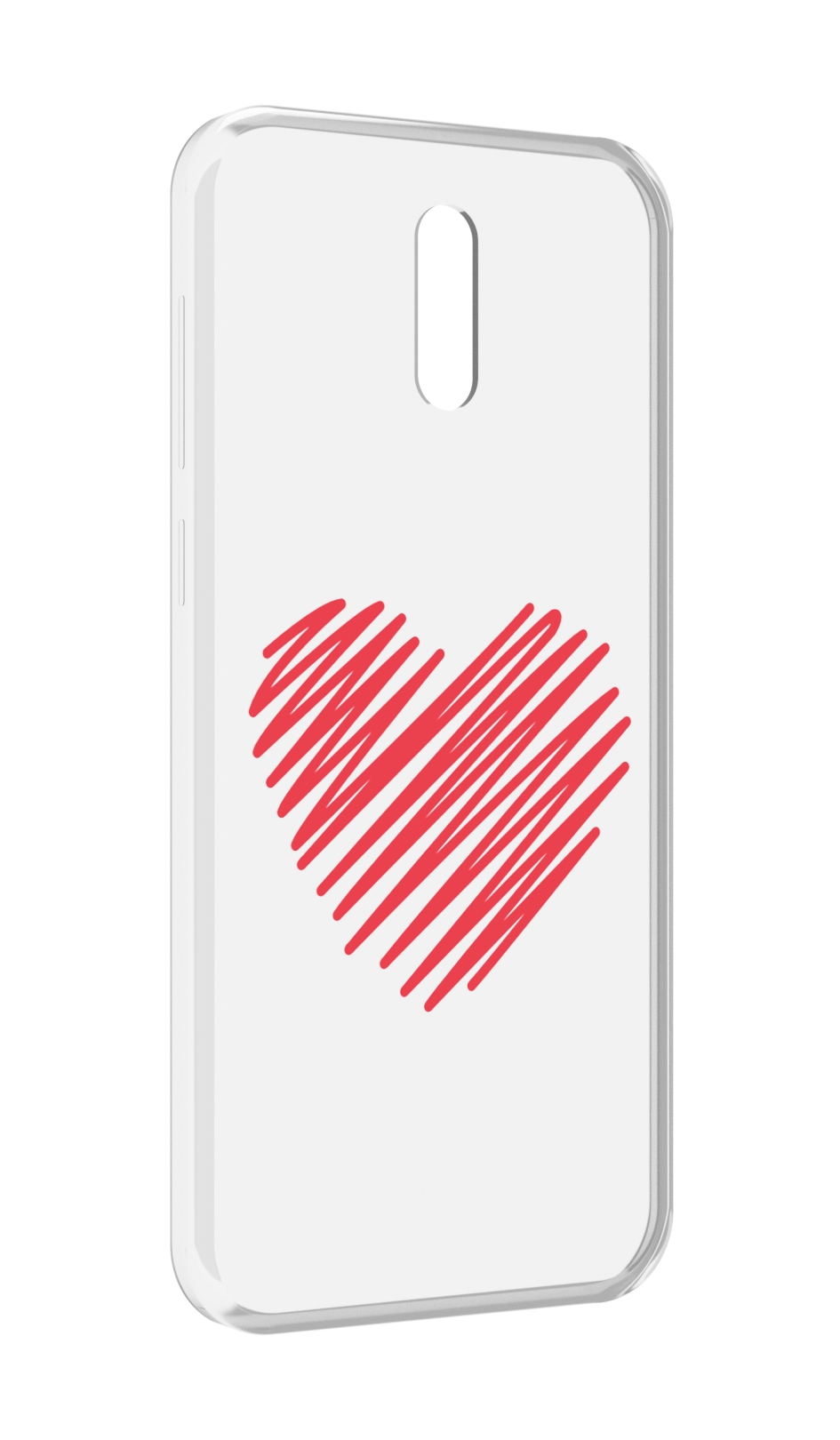 

Чехол MyPads сердечко-одной-линией для Alcatel 3L (2019), Прозрачный, Tocco