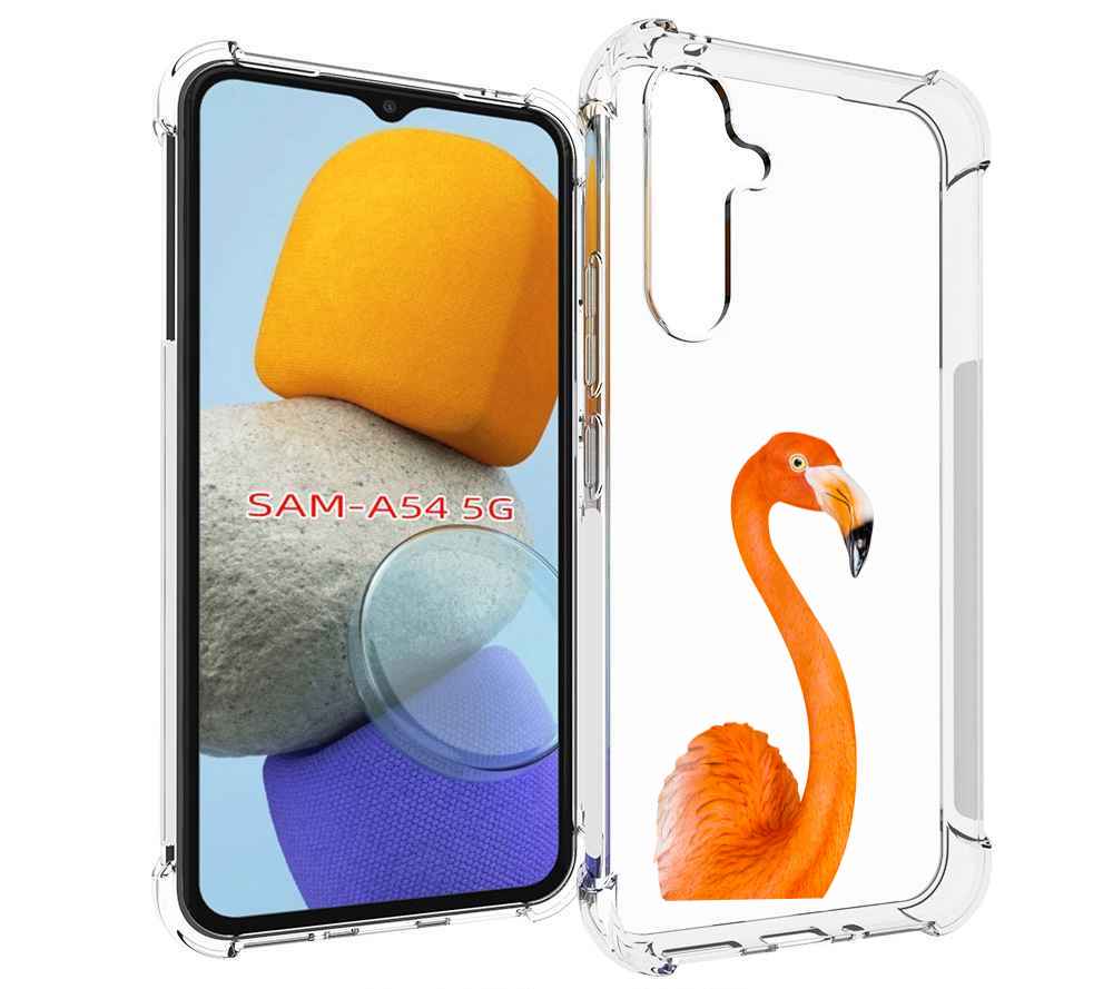 

Чехол MyPads оранжевый-фламинго для Samsung Galaxy A54, Tocco