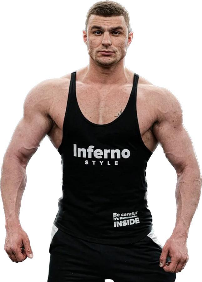 

Майка мужская INFERNO style М-004-002 черная L, Черный, М-004-002