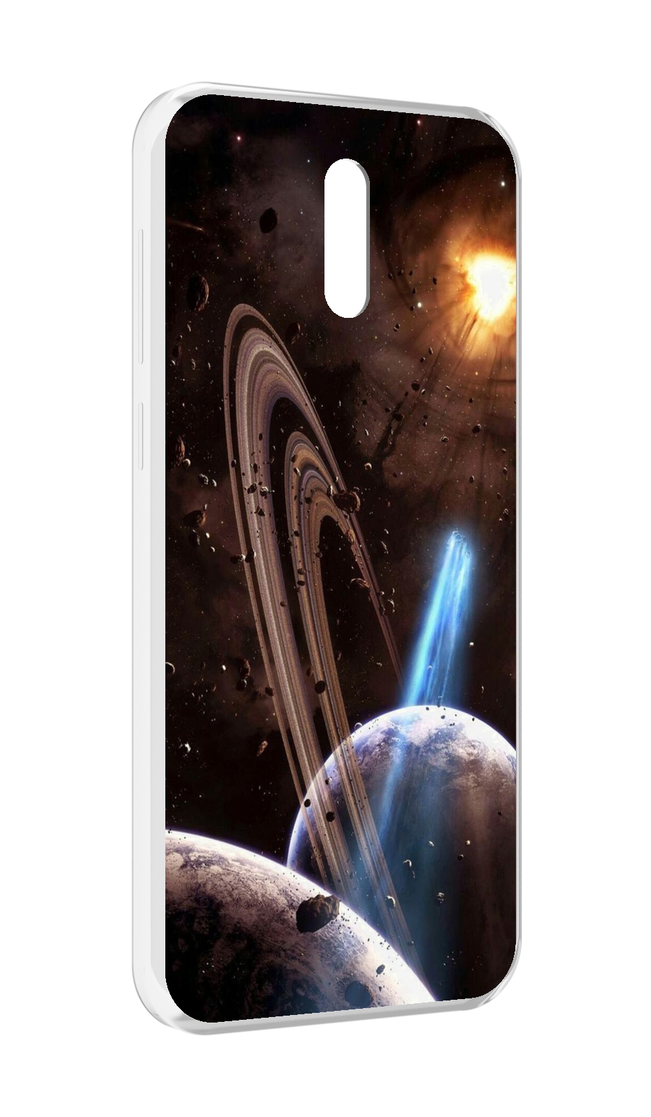 

Чехол MyPads сатурн в космосе для Alcatel 3L (2019), Прозрачный, Tocco