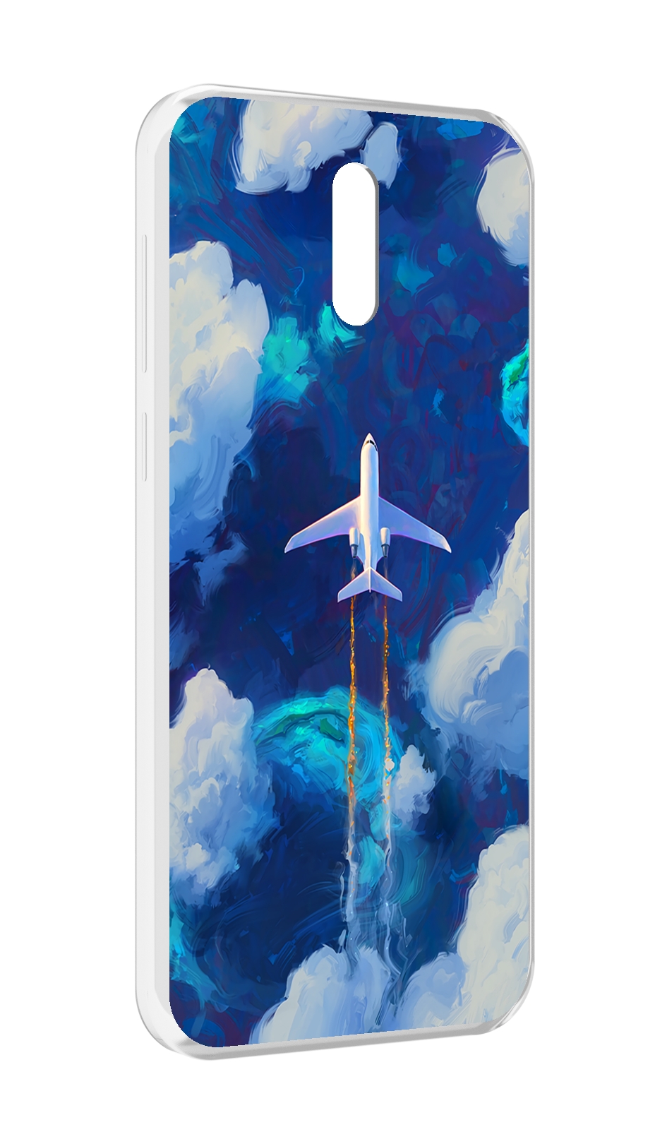 

Чехол MyPads самолет-в-небе-рисунок для Alcatel 3L (2019), Прозрачный, Tocco