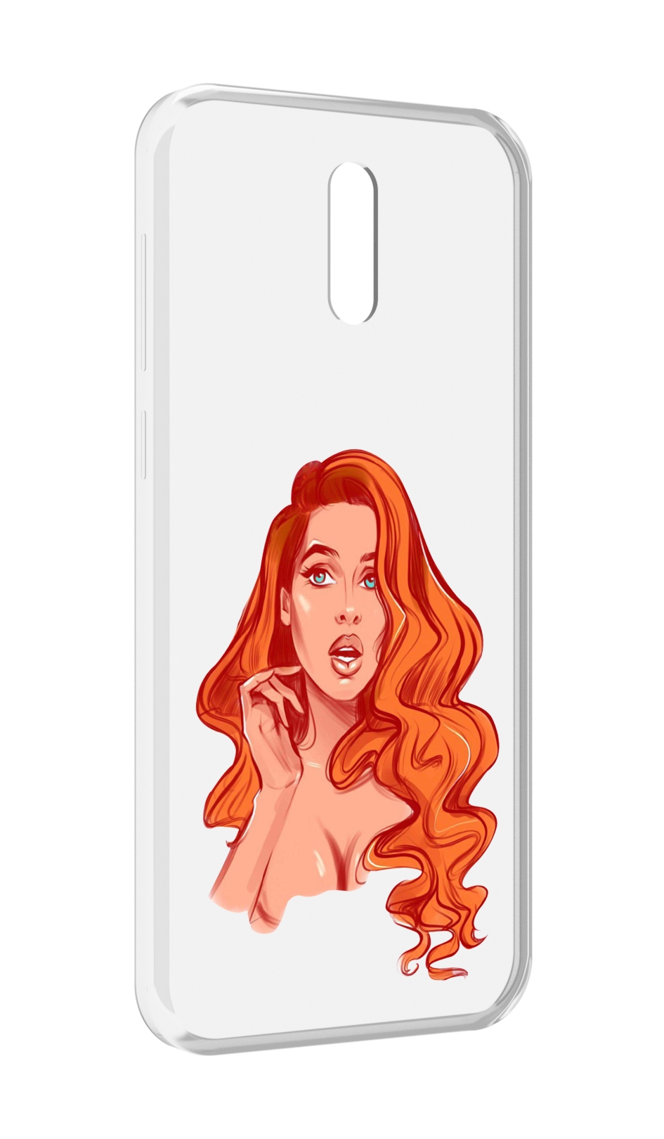 

Чехол MyPads рыжая-девушка-модельной-внешности женский для Alcatel 3L (2019), Прозрачный, Tocco