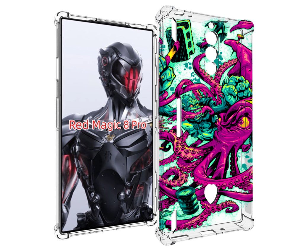 

Чехол MyPads фиолетовый кракен для ZTE Nubia Red Magic 8 Pro / Red Magic 8 Pro Plus, Tocco