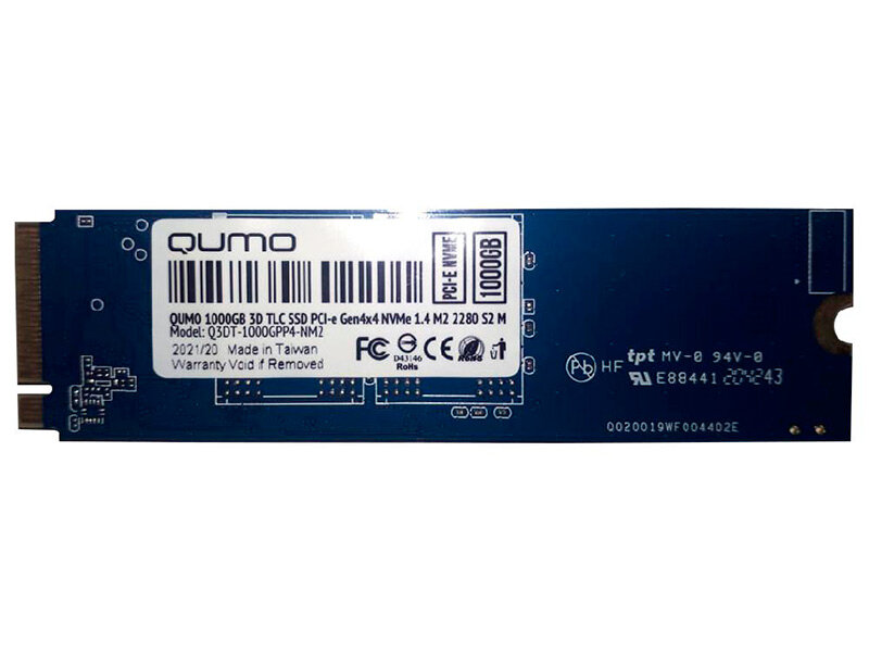 SSD накопитель QUMO Novation M.2 2280 1 ТБ (Q3DT-1000GPP4-NM2)