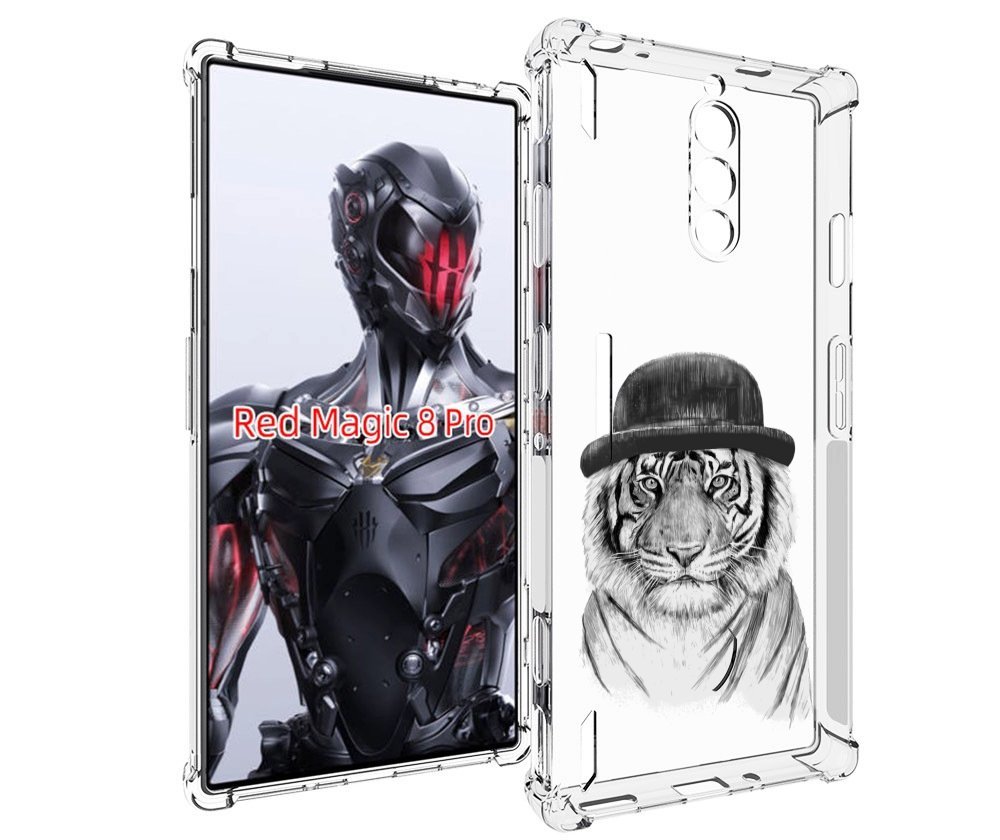 

Чехол MyPads тигр британец для ZTE Nubia Red Magic 8 Pro / Red Magic 8 Pro Plus, Tocco