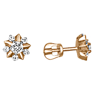 

Серьги женские из золота ЮЗ Платина 02-3471-00-501-1110-38, swarovski, 02-3471-00-501-1110-38