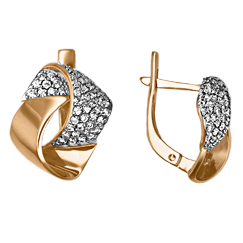 

Серьги женские из золота ЮЗ Платина 02-3452-00-401-1110-33, фианит, 02-3452-00-401-1110-33
