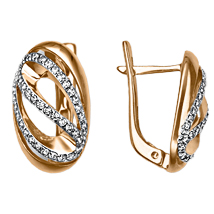 

Серьги женские из золота ЮЗ Платина 02-3435-00-401-1110-33, фианит, 02-3435-00-401-1110-33