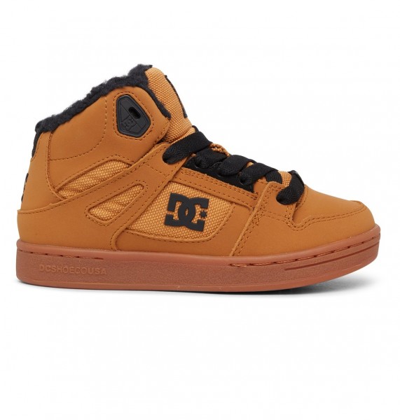 

Детские зимние высокие кеды Pure WNT коричневый 3.5M US DC Shoes ADBS100245, Pure WNT