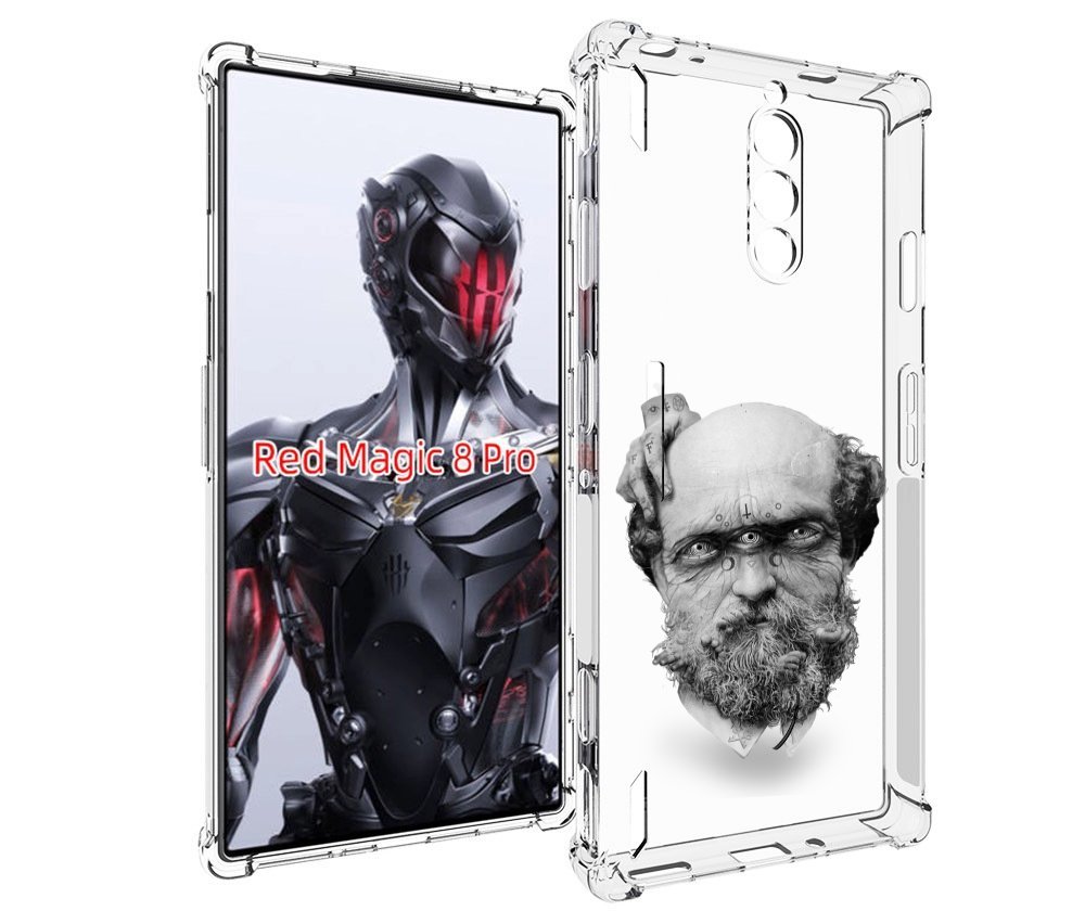 

Чехол MyPads страшный бородатый мужчина абстракция для ZTE Nubia Red Magic 8 Pro / Red ..., Tocco