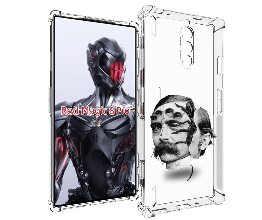 

Чехол MyPads страшное лицо мужчины для ZTE Nubia Red Magic 8 Pro / Red Magic 8 Pro Plus, Tocco