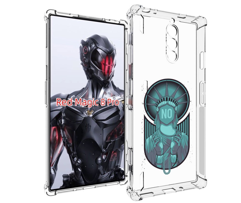 

Чехол MyPads статуя свободы зеленый для ZTE Nubia Red Magic 8 Pro / Red Magic 8 Pro Plus, Tocco