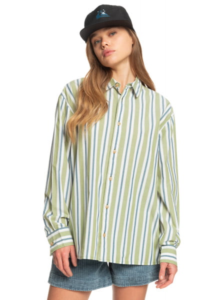 

Рубашка женская Quiksilver EQWWT03056 зеленая S, Зеленый, EQWWT03056