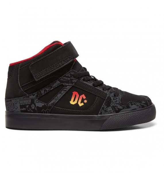 

Детские высокие кеды Pure Hi AC/DC черный 39,5 RU DC Shoes ADBS300364, ADBS300364