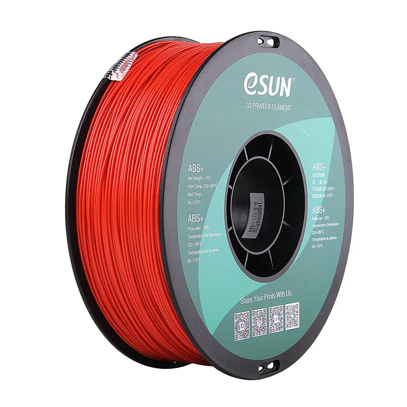 Катушка ABS+ пластика ESUN 1.75 мм 1кг., красная (ABS+175R1)