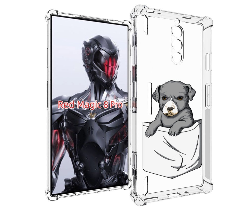 

Чехол MyPads собачка в кармане для ZTE Nubia Red Magic 8 Pro / Red Magic 8 Pro Plus, Tocco