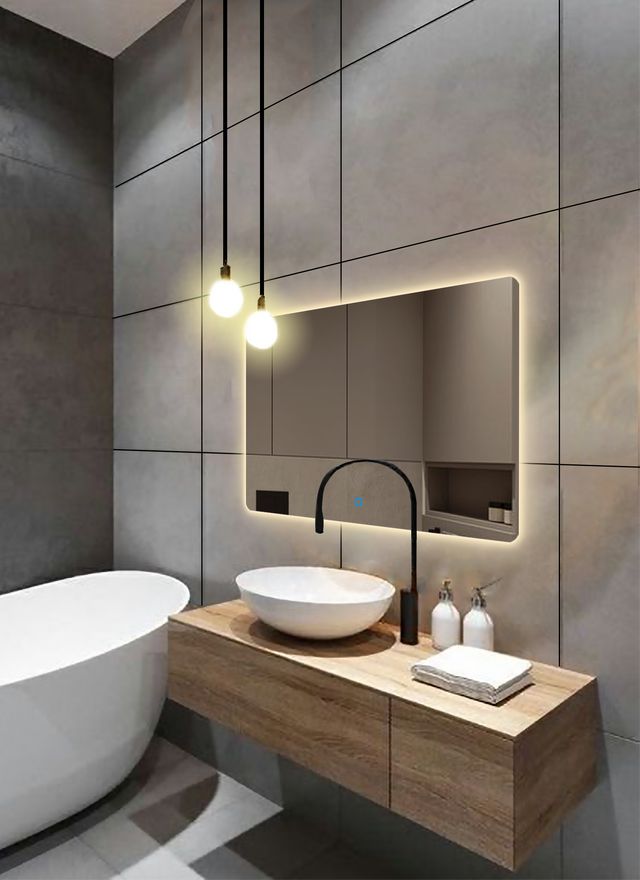 Зеркало для ванной Prisma 90x140 