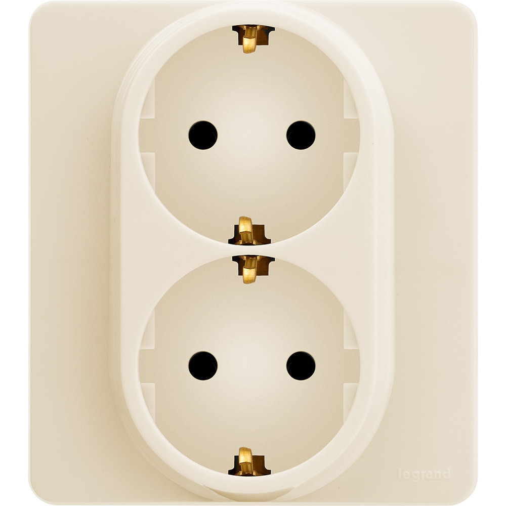 

Розетка 2 x 2К+З Legrand Inspiria 673751.3, 16 А, 250 В, 3шт, Белый