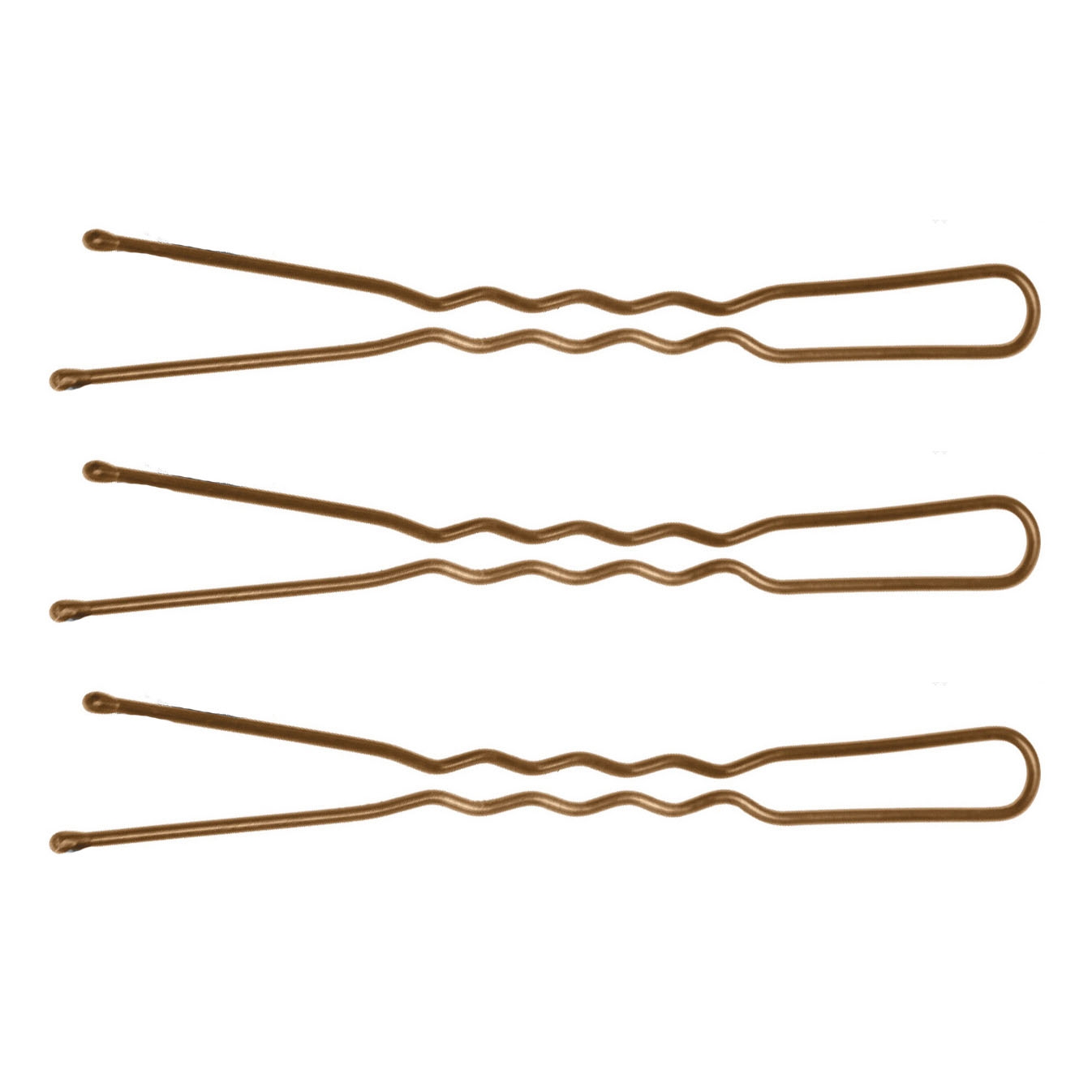 

Шпильки для волос женские Dewal 6640 коричневые, Коричневый