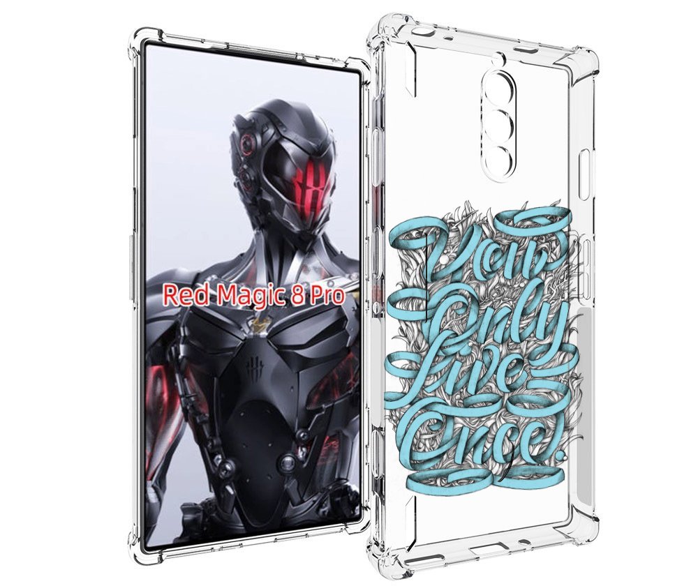 

Чехол MyPads слова из ленты абстракция для ZTE Nubia Red Magic 8 Pro / Red Magic 8 Pro ..., Tocco