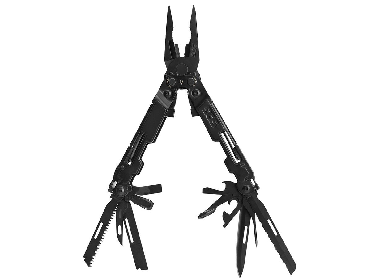 Мультитул тактический SOG PowerAccess Deluxe с чехлом и комплектом бит, 21 инструмент