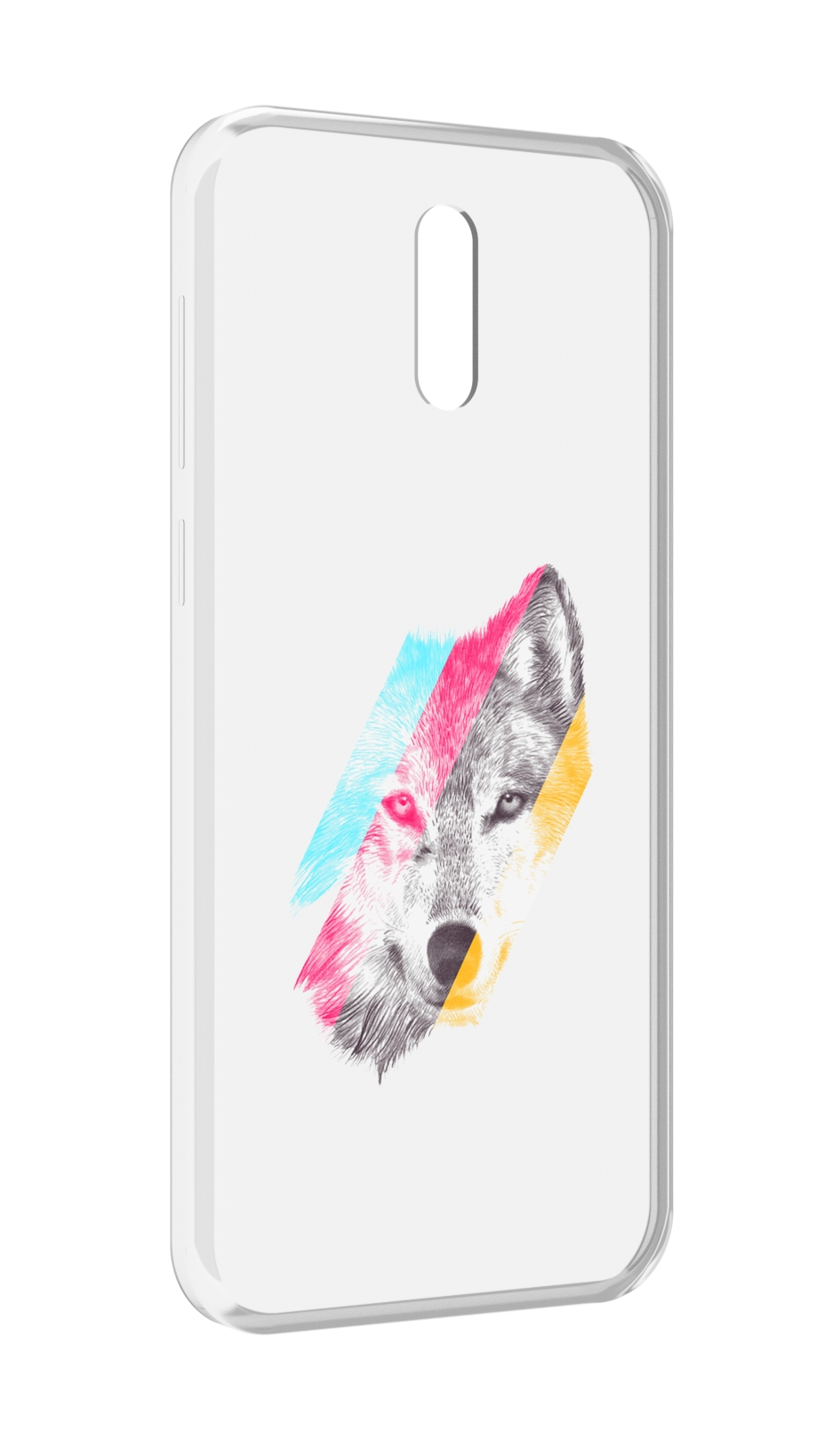 

Чехол MyPads волк градиент для Alcatel 3L (2019), Прозрачный, Tocco