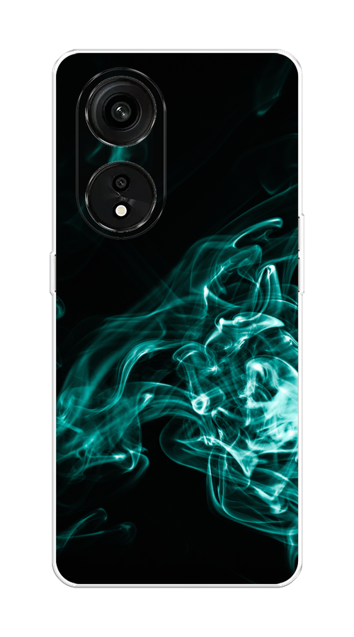 

Чехол на Oppo Reno 8T 5G "Дым", Бирюзовый;черный;голубой, 2513150-3