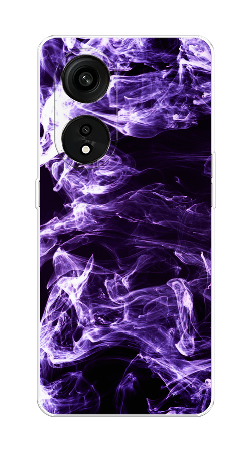 

Чехол на Oppo Reno 8T 5G "Фиолетовый дым", Фиолетовый;белый;черный, 2513150-3