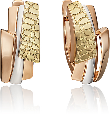 

Серьги из комбинированного золота PLATINA jewelry 02-4566-00-000-1140-64, 02-4566-00-000-1140-64