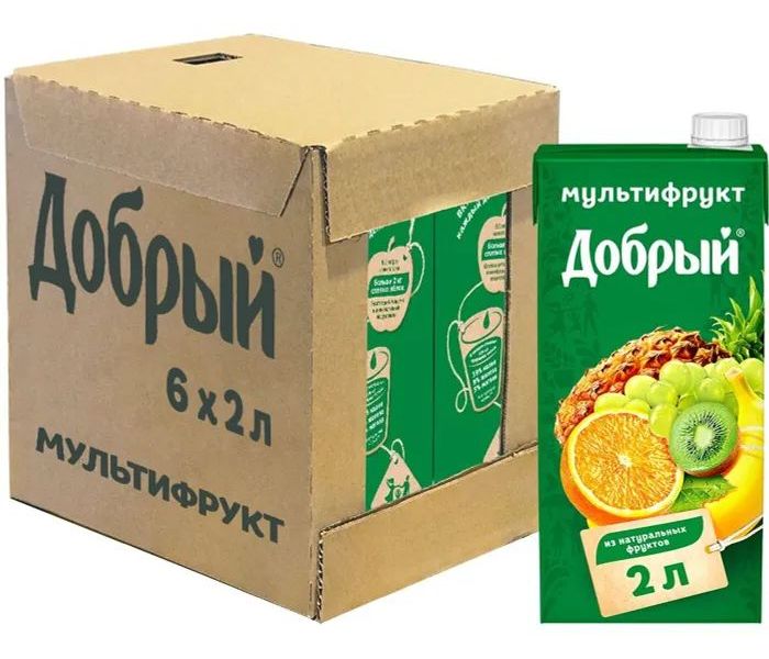 

Нектар Добрый Мультифрут, 6 шт по 2 л
