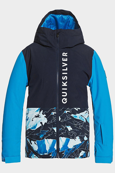 фото Детская сноубордическая куртка side hit 8-16 синий 14 years quiksilver eqbtj03116