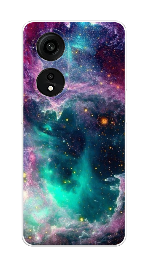 

Чехол на Oppo Reno 8T 5G "Звездные облака", Розовый;бежевый, 2513150-2