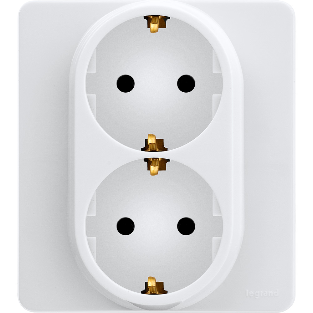 

Розетка Legrand INSPIRIA 2 x 2К+З, 16 А, 250 В 5шт 673750.5, Белый