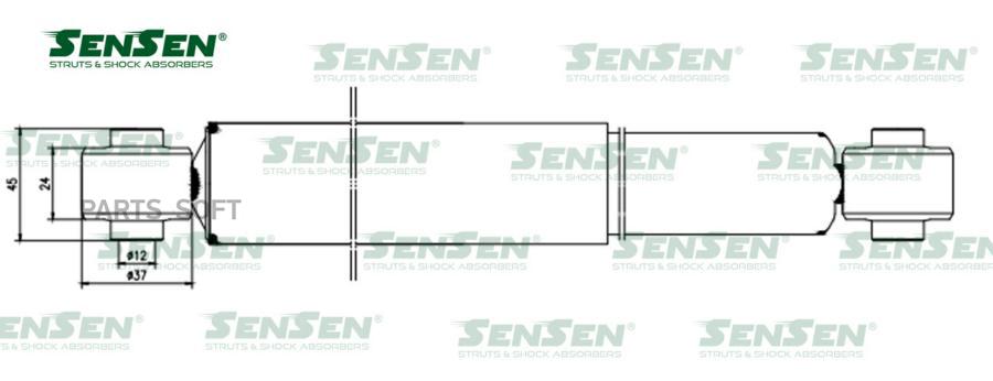 

SENSEN Амортизатор зад. масло Peugeot 605 607