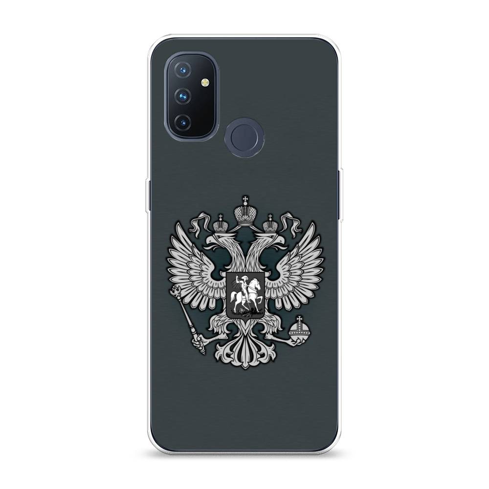 фото Чехол awog "герб россии серый" для oneplus nord n100