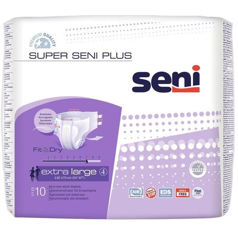 Купить Super Plus, Подгузники Seni Super Seni Plus XL 10 шт., XL (52-54)