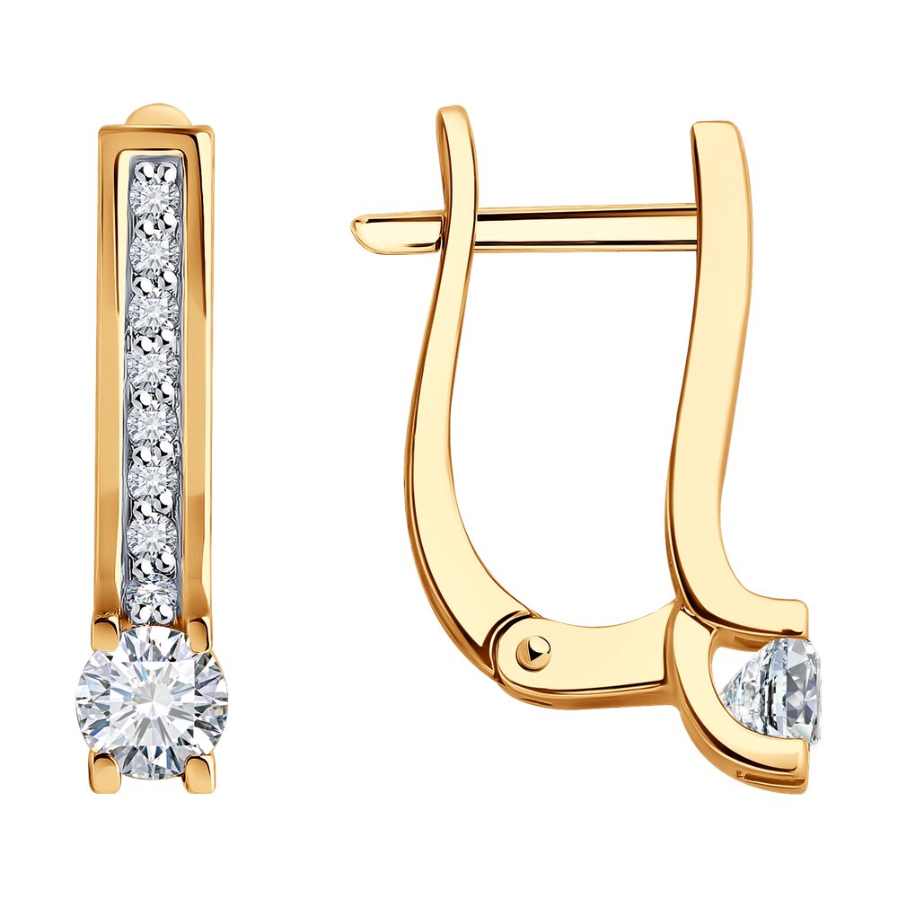 

Серьги из золота Diamant 51-220-02474-1, бриллиант, 51-220-02474-1