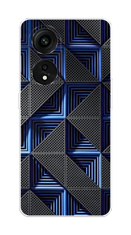 

Чехол на Oppo Reno 8T 5G "IBM", Серый;синий, 2513150-3