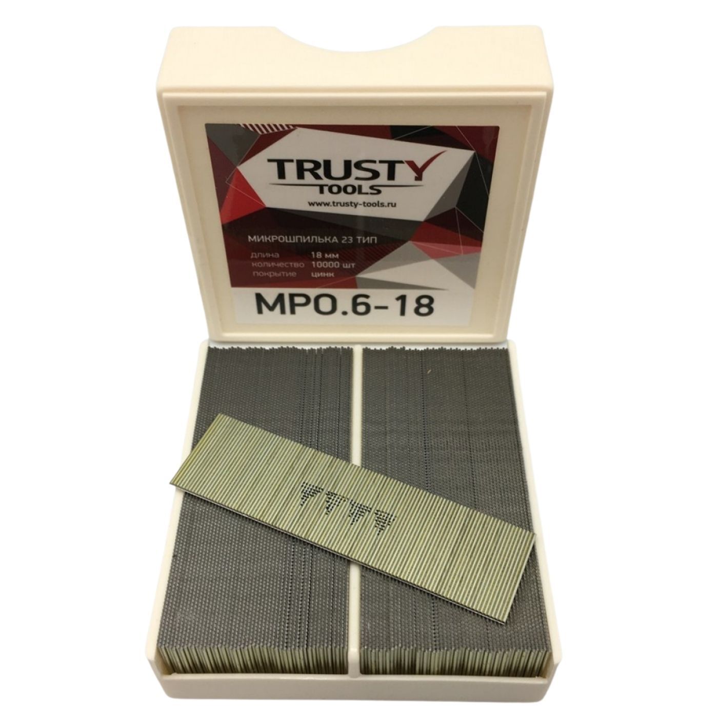 Микрошпилька Trusty 23 тип 18 мм. Тип: MP, SP, AL проклеенные шлифованные в кассете MPO.6-