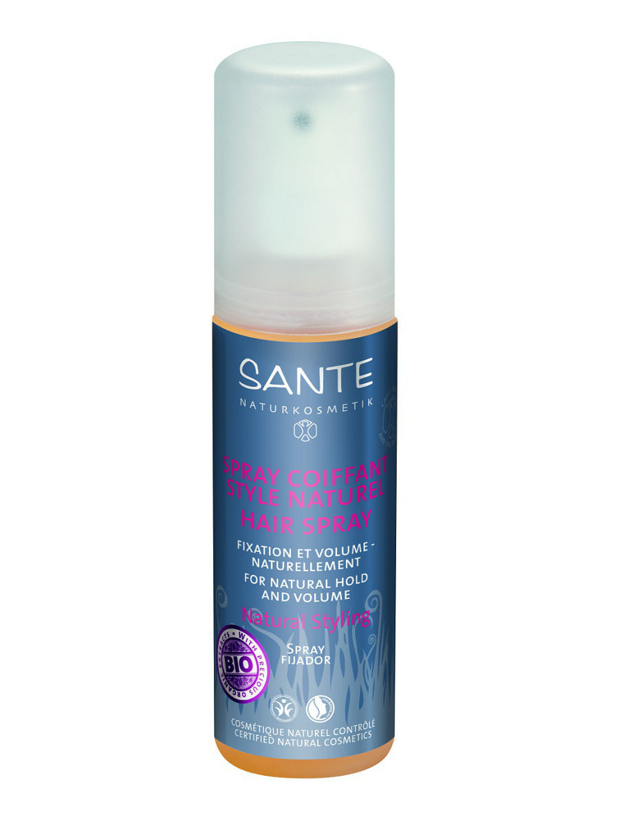 фото Спрей для объема sante natural hold and volume hair spray, 150 мл