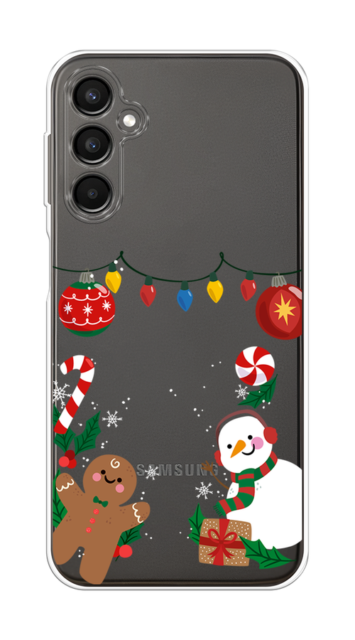 

Чехол на Samsung Galaxy A24 "Новогоднее настроение", Коричневый;красный;зеленый, 2108050-5