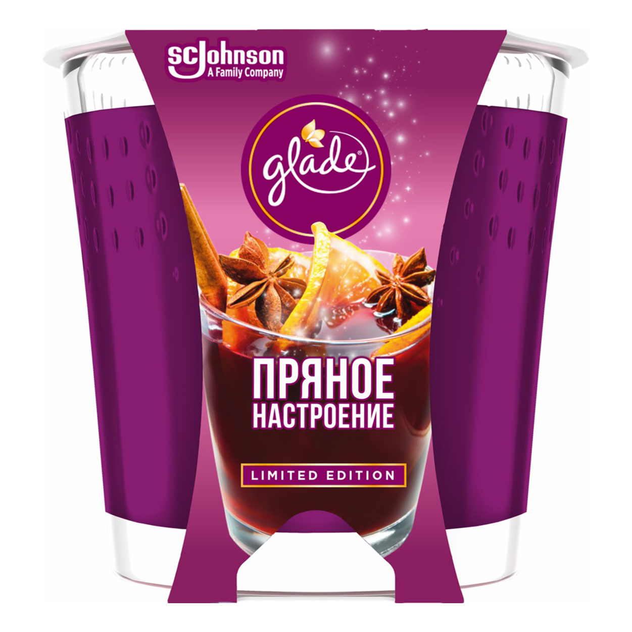 

Свеча ароматическая Glade Пряное настроение 129 г