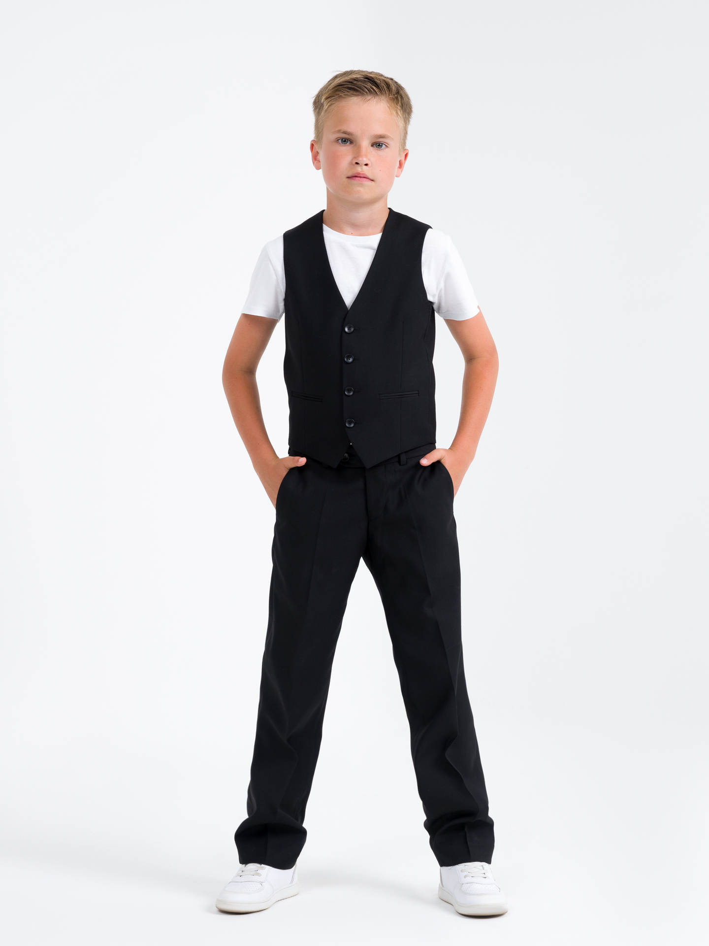 Костюм классический Sherysheff КШ-20-М, черный, 28-116